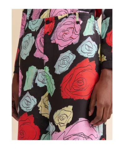 Marni Women's Orion Print Palazzo Trousers | Size 42 | 25ppama0335i0utsg30 Color Orn99 In Multi