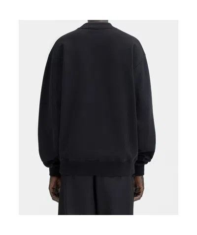 Jacquemus Le Sweatshirt Gros Grain In Black