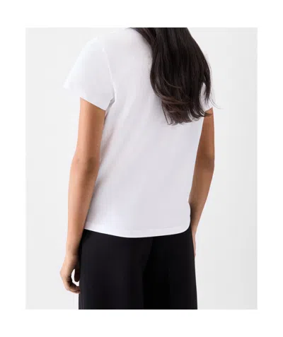 Jacquemus Roun Neck Cotton Logo T-shirt In White