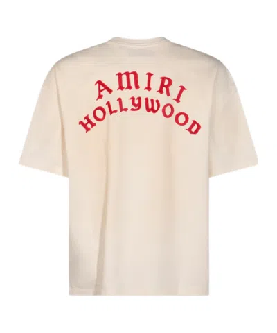 Amiri Hollywood Oversized T-shirt In Neutral
