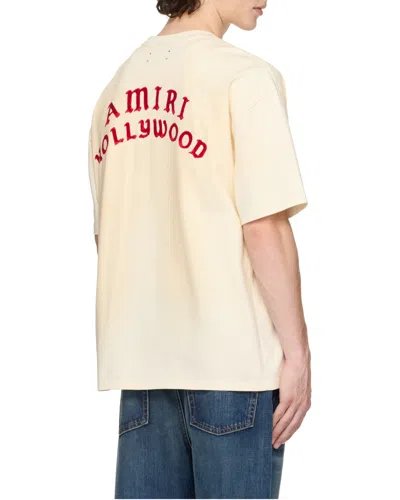 Amiri Hollywood Oversized T-shirt In Neutral