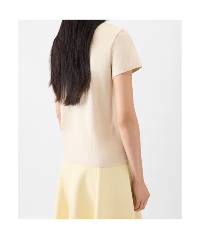 Jacquemus Le Tshirt Gros Grain Short Sleeve In Neutral