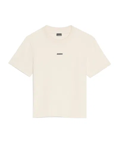 Jacquemus T-shirt With Gros Grain Logo In White