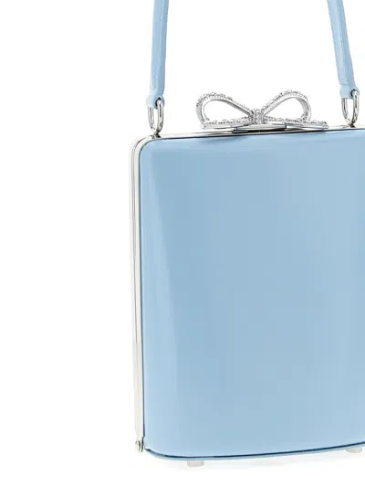 Self-portrait 'blue Leather Bag' Handbag In Blue