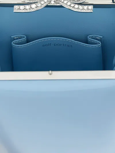 Self-portrait 'blue Leather Bag' Handbag In Blue