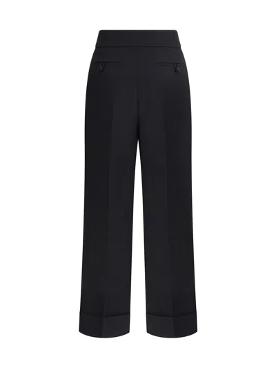 Valentino Tailored Wool Trousers For Versatile Looks In Black