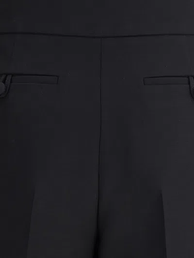 Valentino Tailored Wool Trousers For Versatile Looks In Black