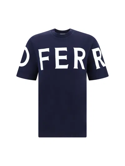 Ferragamo Logo-print Cotton T-shirt In Black
