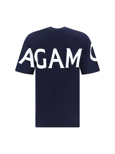 Ferragamo Logo-print Cotton T-shirt In Black