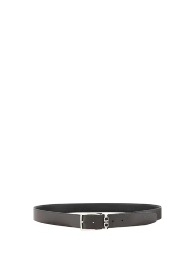 Ferragamo Black Reversible Belt With Gancini Buckle Belt