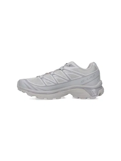 Salomon 'xt-6' Grey Sneaker With Logo Applied On The Tongue And Chunky Sole In Gray