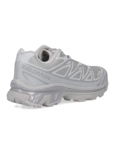 Salomon 'xt-6' Grey Sneaker With Logo Applied On The Tongue And Chunky Sole In Gray