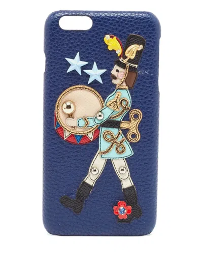 Pre-owned Dolce & Gabbana Nutcracker-motif Iphone 6 Case In Blue
