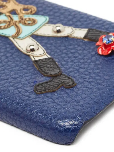 Pre-owned Dolce & Gabbana Nutcracker-motif Iphone 6 Case In Blue