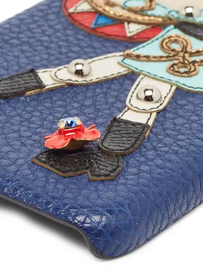 Pre-owned Dolce & Gabbana Nutcracker-motif Iphone 6 Case In Blue