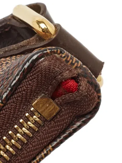 Pre-owned Louis Vuitton Damier Ebène Shoulder Bag In Brown