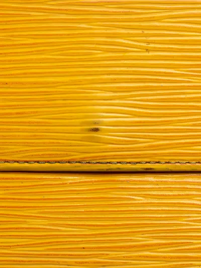 Pre-owned Louis Vuitton Sarah Wallet In Yellow