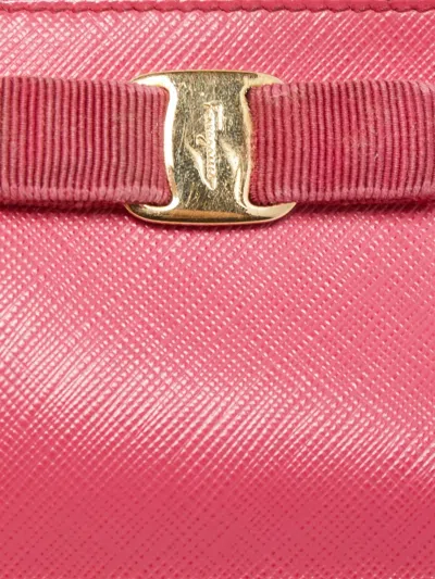 Pre-owned Ferragamo Vara-bow Wallet