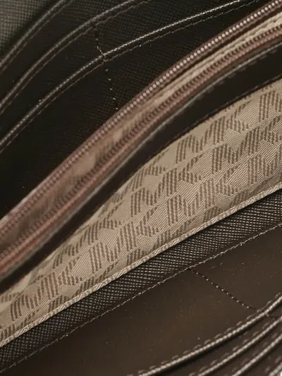 Pre-owned Michael Kors Vintage Monogrammed Clutch Bag In Brown