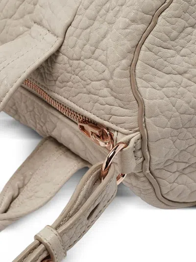 Pre-owned Alexander Wang  Rocco Leather Bag In Neutral