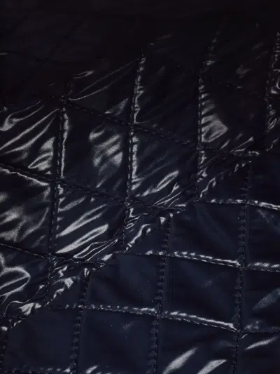 Pre-owned Chanel Graphic-print Clutch Bag In Blue