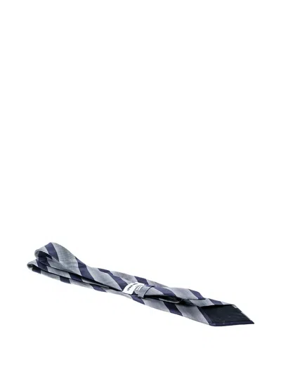 Pre-owned Giorgio Armani Striped Silk Tie