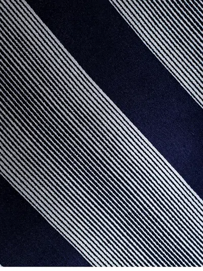 Pre-owned Giorgio Armani Striped Silk Tie