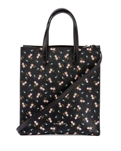 Givenchy Medium Pink Hibiscus Printed Stargate In Black, Floral. In Multicolor