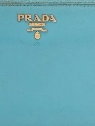 Pre-owned Prada Zip-around Leather Wallet