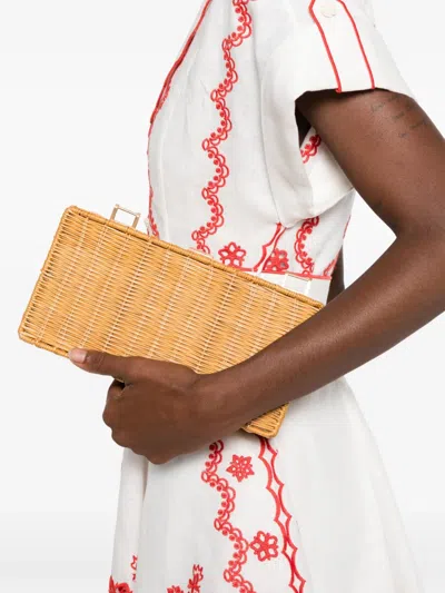 Zimmermann Womens Ivory Red Lucky Embroidered Linen Mini Dress In White