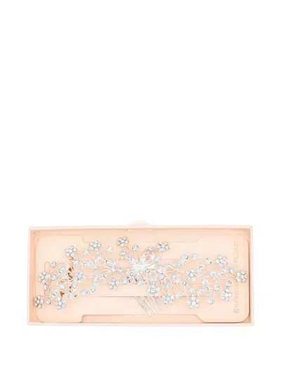 Tulleen Crystal Rhinestone Botanical Hair Comb