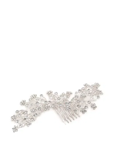 Tulleen Crystal Rhinestone Botanical Hair Comb