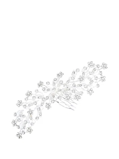 Tulleen Crystal Rhinestone Botanical Hair Comb