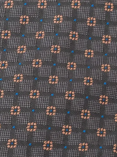 Pre-owned Giorgio Armani Patterned-jacquard Silk Tie