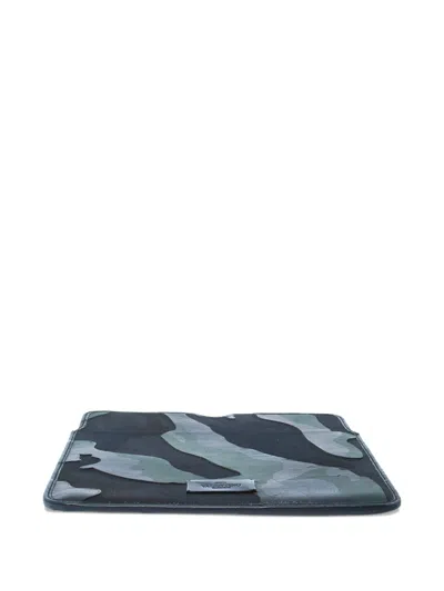 Pre-owned Valentino Garavani 2024 Camouflage Leather Ipad Sleeve