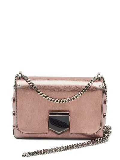 Pre-owned Jimmy Choo Lockett Metallic-effect Shoulder Bag