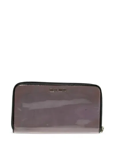 Pre-owned Miu Miu Leather Wallet