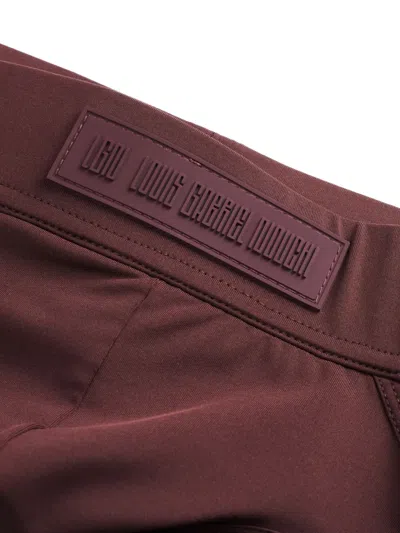 Lgn Louis Gabriel Nouchi Asymmetric-waistband Swim Briefs In Burgundy