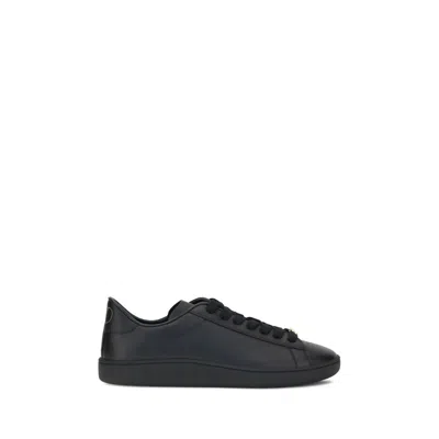 Valentino Royco Nappa Leather Sneakers In Black