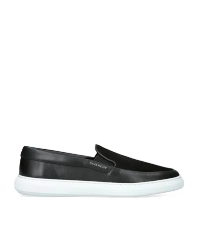 Givenchy Slip-on Brogues With Elasticated Side Panels In Black