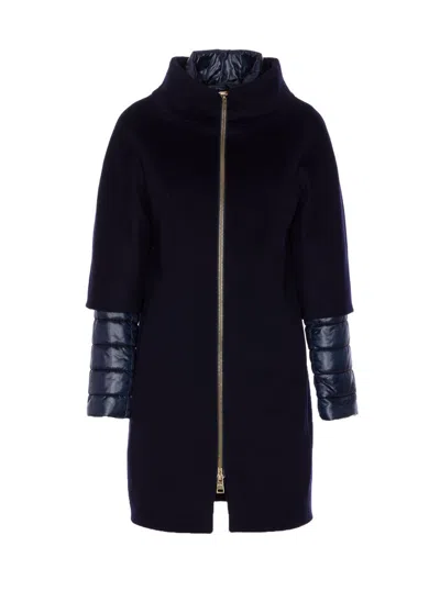 Herno Women Wool Down Jacket In Animal Print