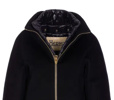 Herno Women Wool Down Jacket In Animal Print