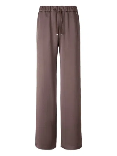 Herno Drawstring Casual Pants In Burgundy