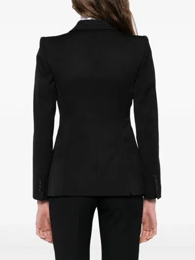 Alexander Mcqueen Wool Single-breasted Blazer In Black