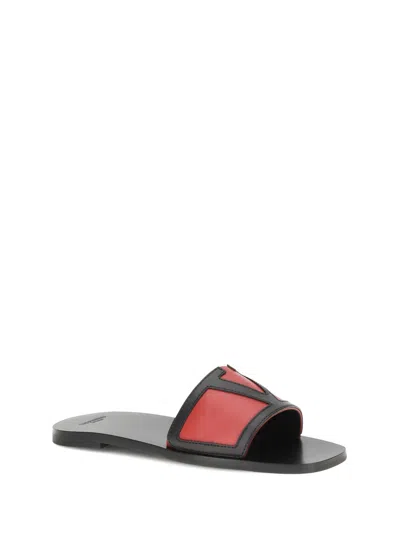 Valentino Garavani Viva Superstar Slide Sandal In Nappa Leather In Red