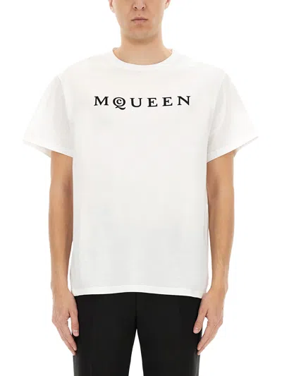 Alexander Mcqueen Logo Cotton T-shirt
