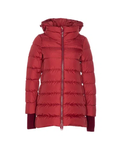 Herno A-shape Chamonix Down Jacket In Red