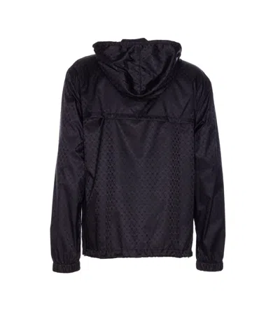 Alexander Mcqueen Skull Print Hooded Jacket In Black