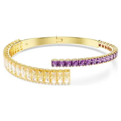 Swarovski Swaroski Matrix Gold-tone Plated Bangle