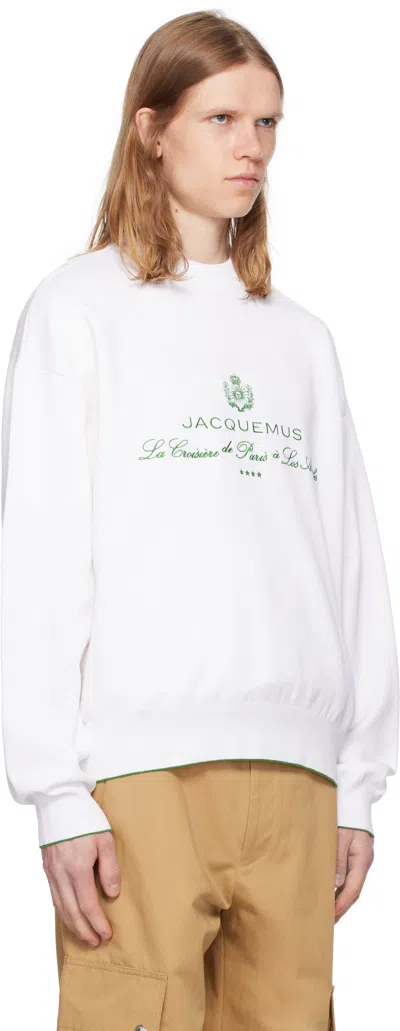 Jacquemus Venice Embroidered Sweatshirt In Multicolor